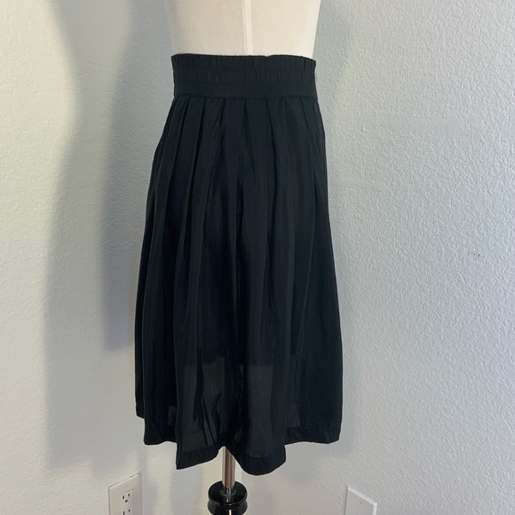 Vintage VGUC Esprit Sport Black Rayon Skirt - Size Small - Picture 5 of 7